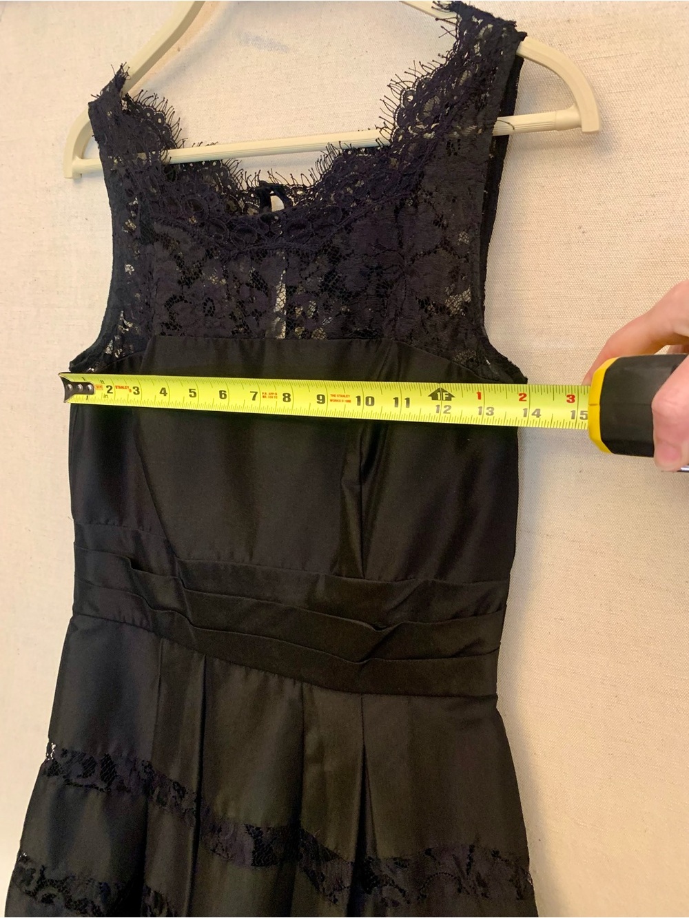 White House Black Market Black Lace Midi Dress, Size 4 - Picture 8 of 12